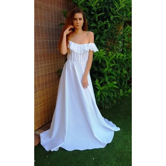 Off-the-shoulder dress with...