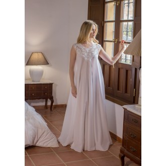 Sleeveless white dress with...